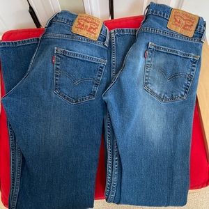 2 pairs of Levi jeans 511 30x32 great condition